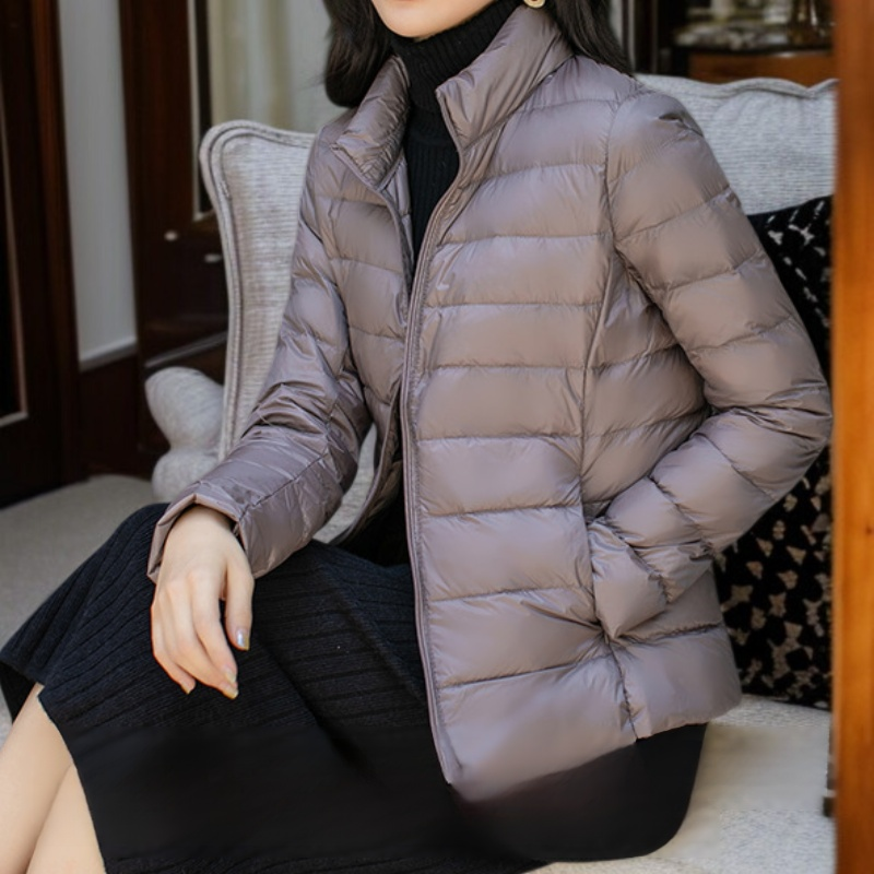 여성용 짧은 경량 다운 재킷