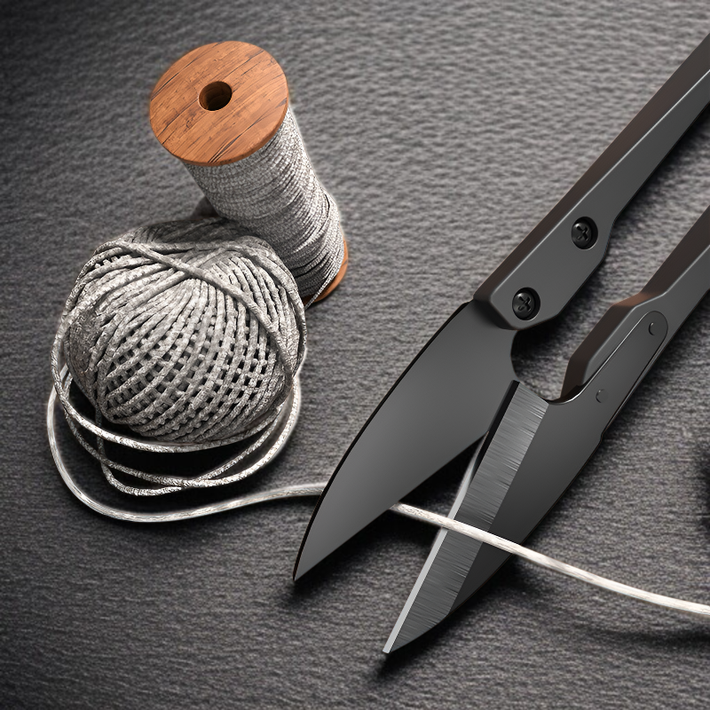 블랙 핸드메이드 바느질 의류 전용 가위 U자 십자수 실타래 도구