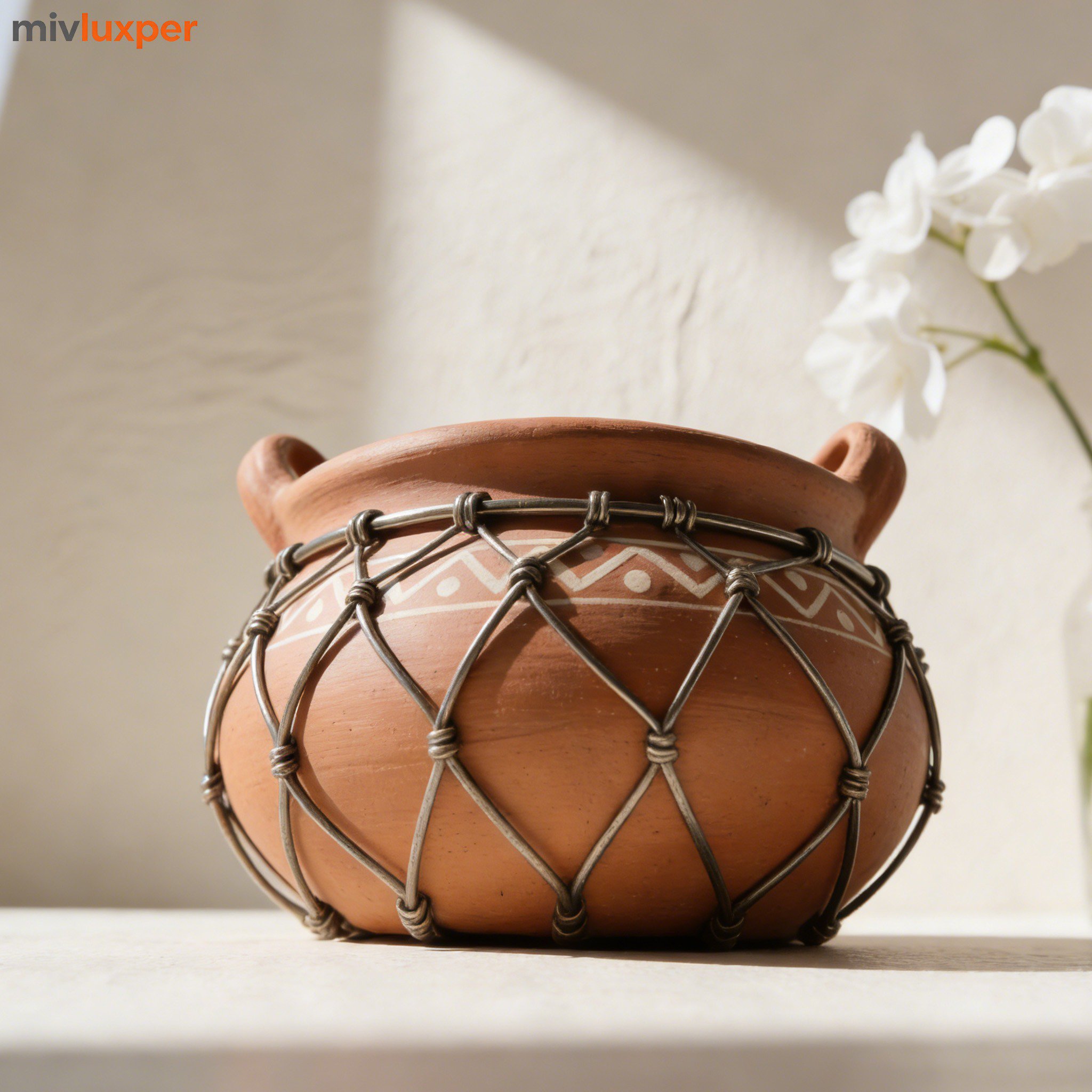 Detalle del alambre de hierro de la cazuela tradicional