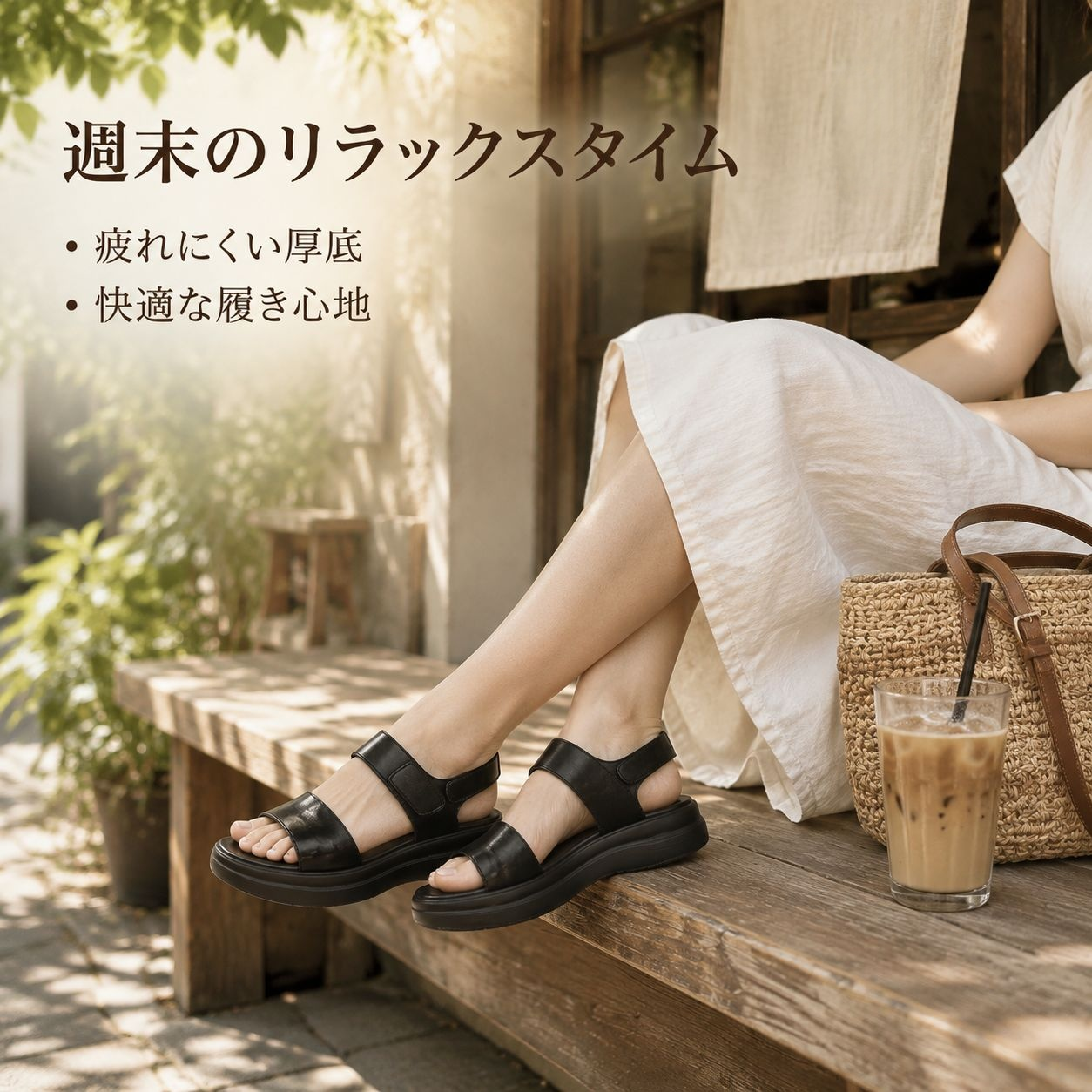 夏用アウトドア柔らかソールローマ風サンダル レディース かかと付き