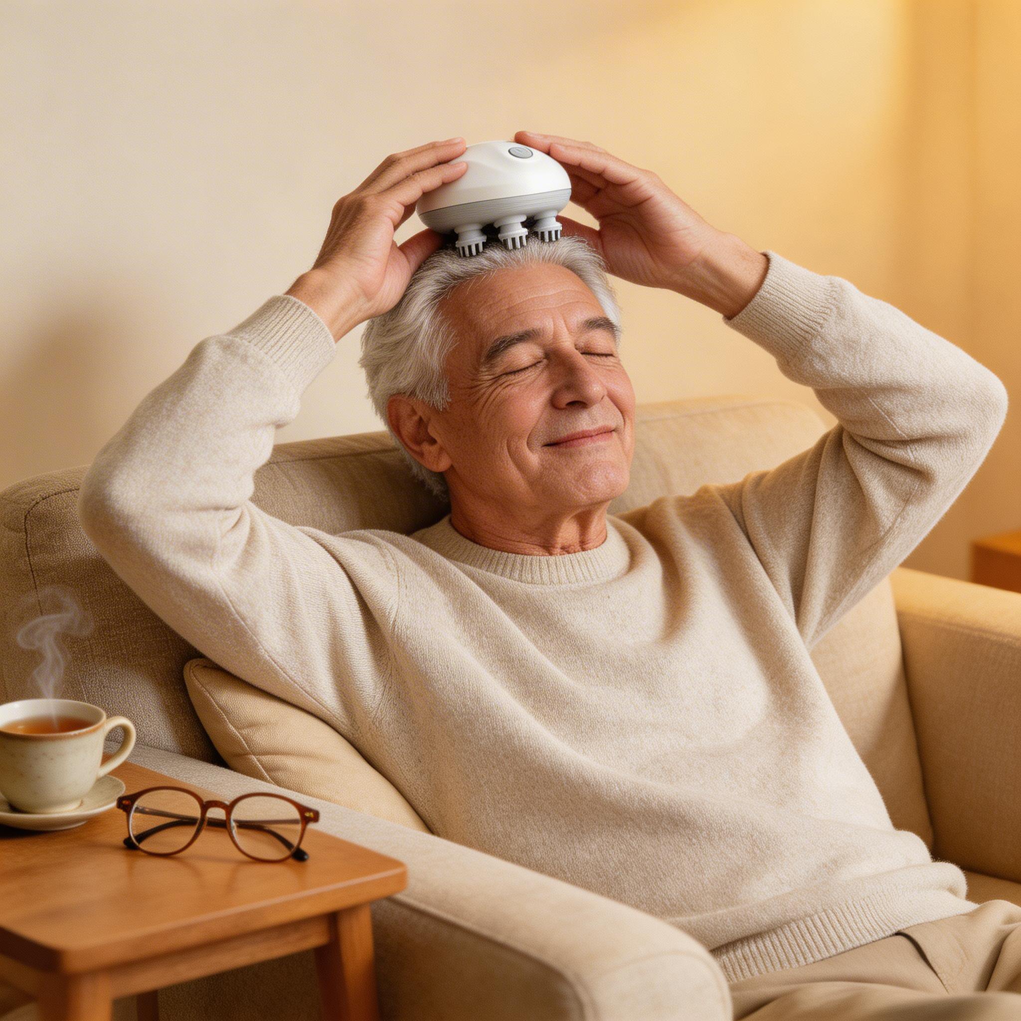 Mini masajeador inteligente para la cabeza, dispositivo eléctrico impermeable