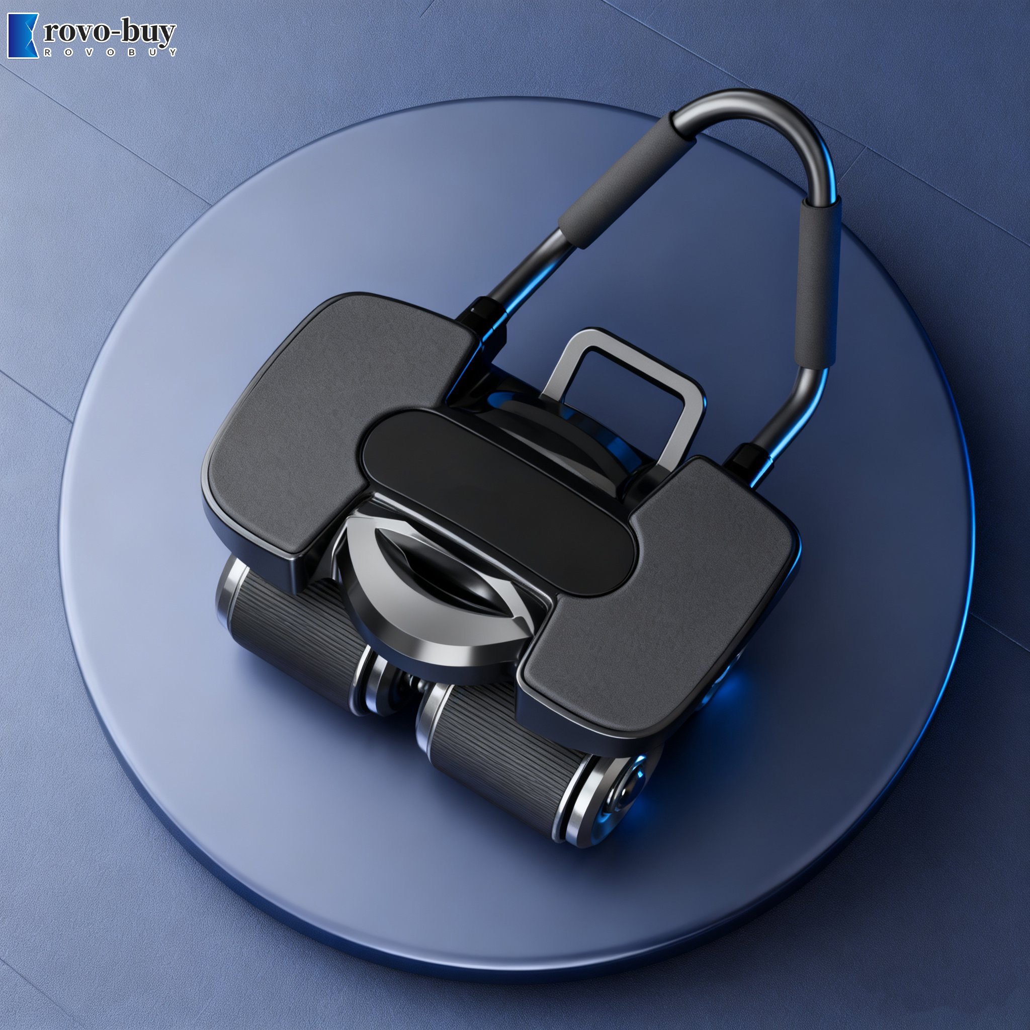 อุปกรณ์ฟิตเนสล้อกลิ้งหน้าท้องสี่ล้อ