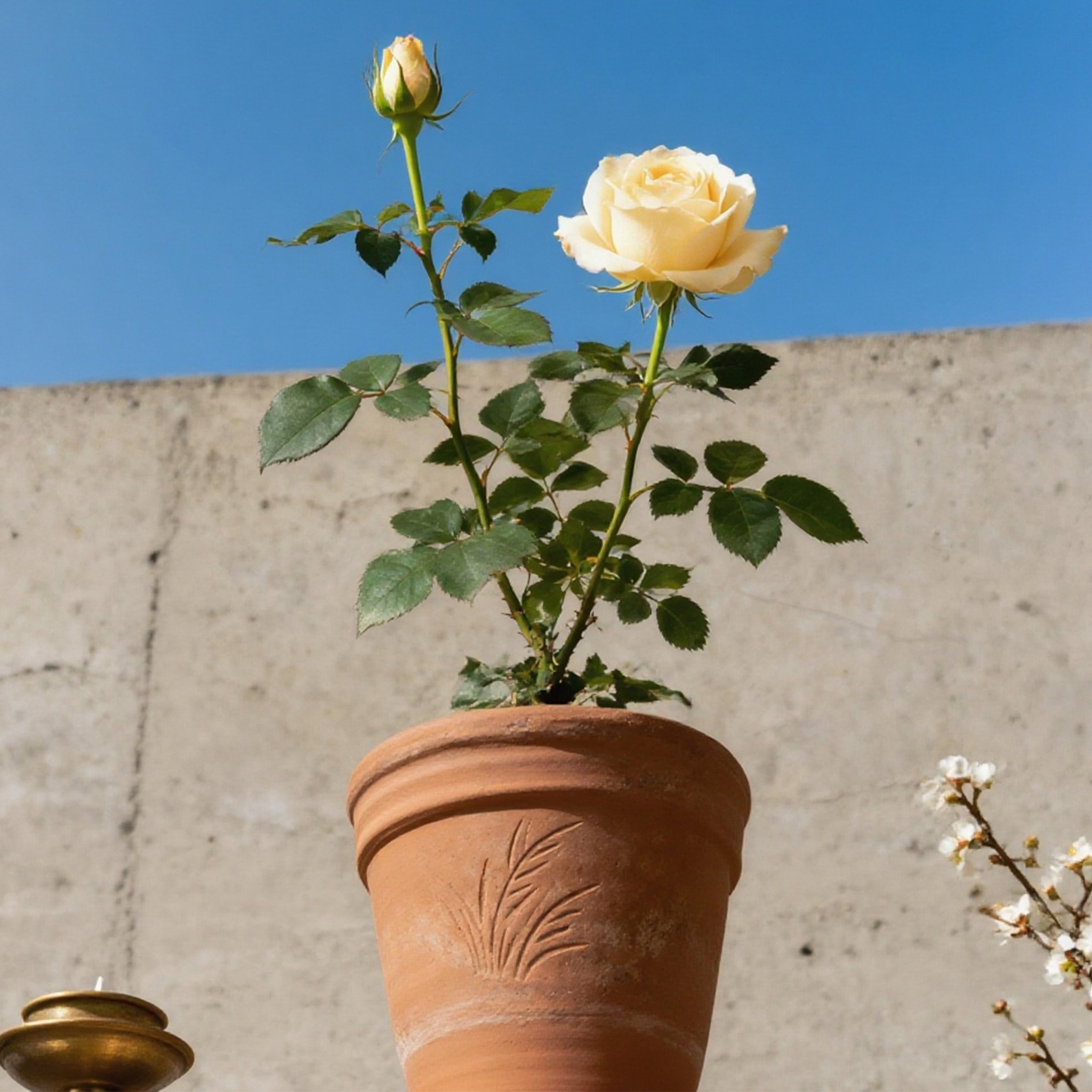 ต้นกุหลาบกระถางสำหรับตกแต่งบ้าน