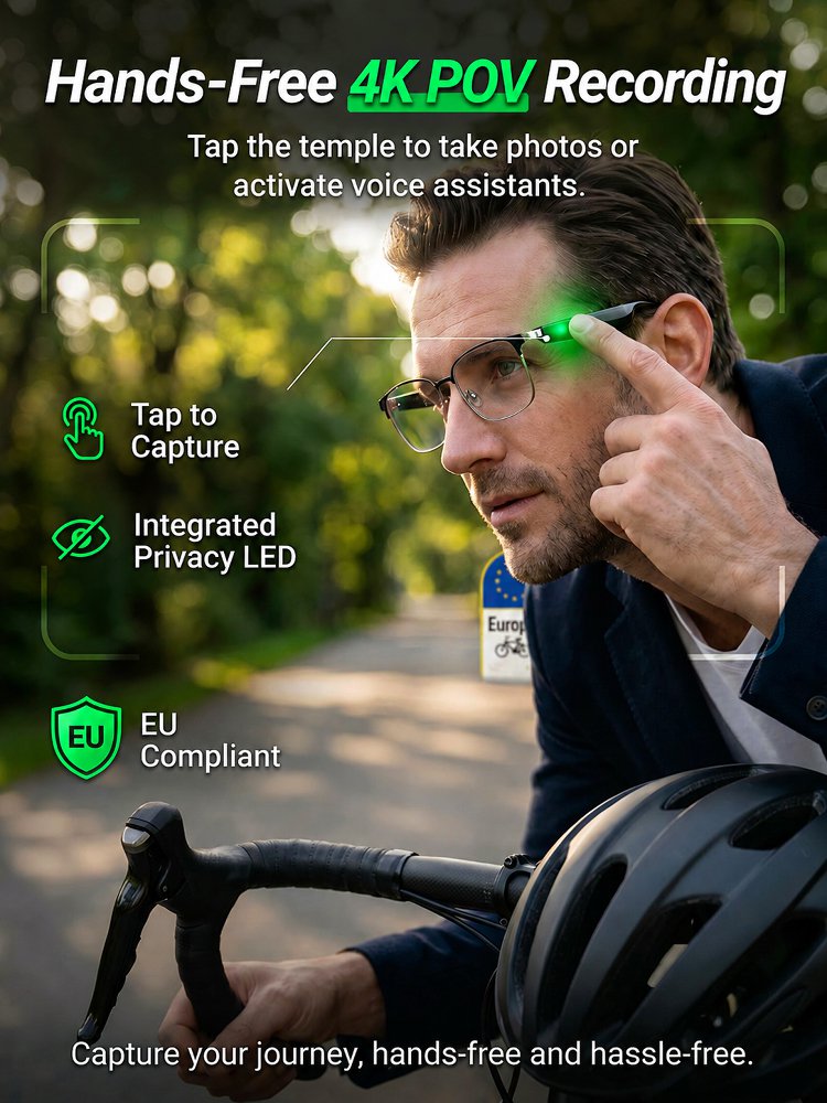 Smart Color Changing Touch and Voice Control AI Glasses