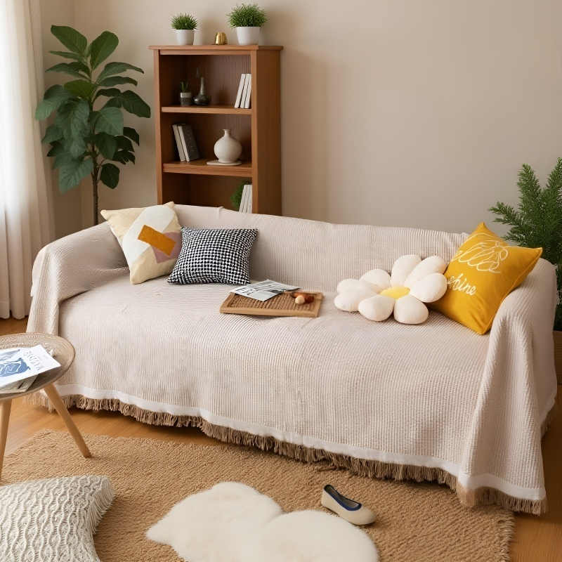 Vielseitige Sofadecke aus Baumwolle, Vollbezug Sofatuch, Sofahusse