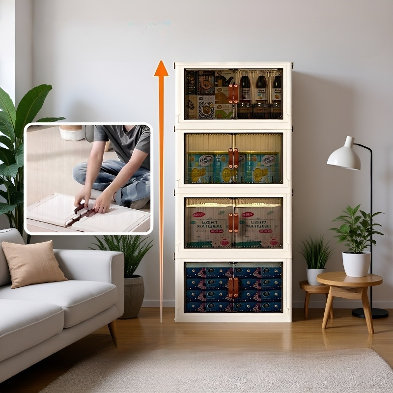 Organizador de ropa plegable de plástico resistente