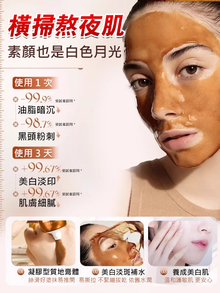 兩週吸走黑斑淡斑抗皺面膜