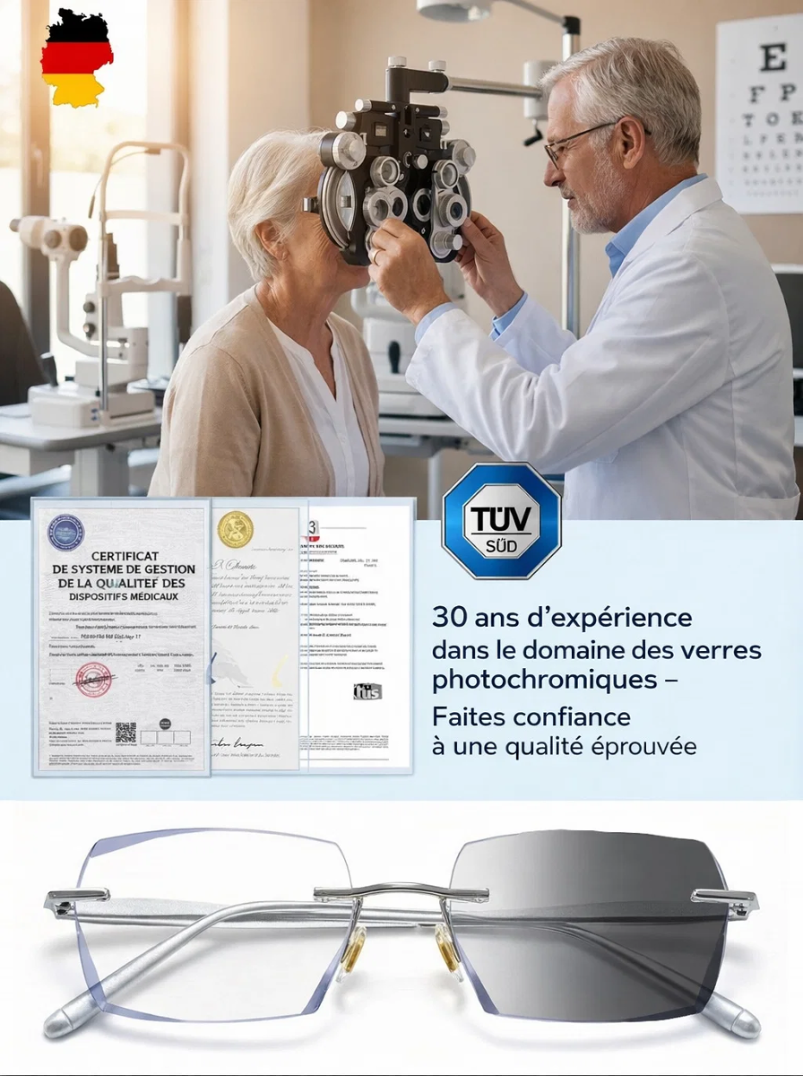 【Vos Dernières Lunettes à Vie】Mise au point en 0,1s : Vision parfaite de près comme de loin !