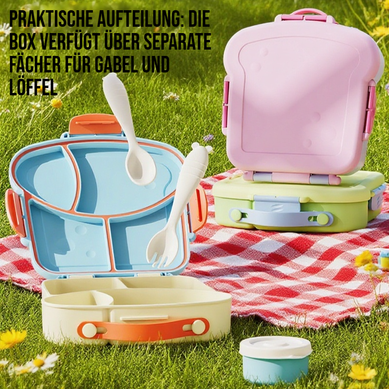 Plastik mit Gabellöffel Aufteilung als Box