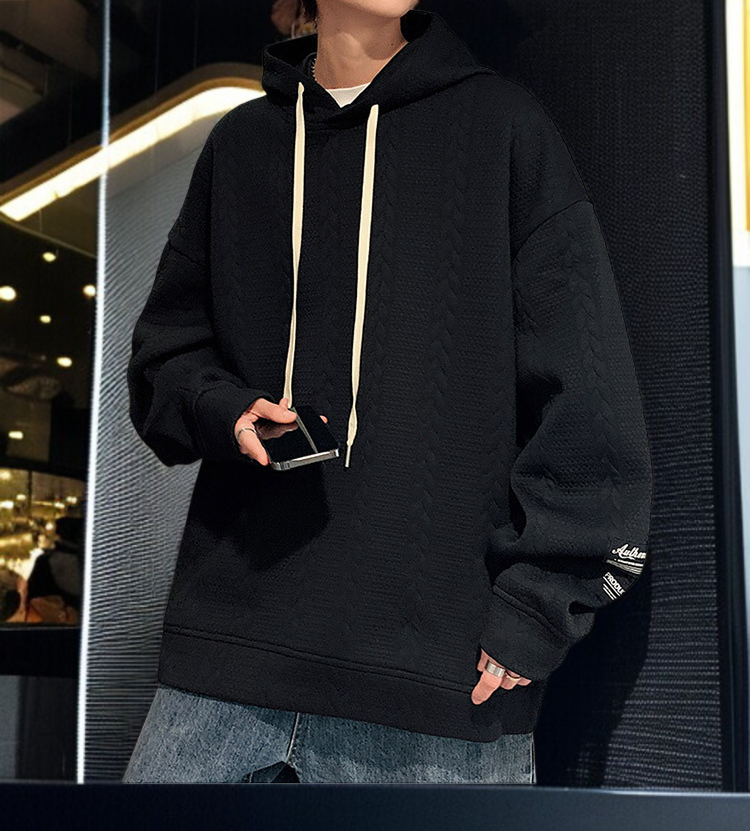 ストリートスタイルメンズフード付きスウェット