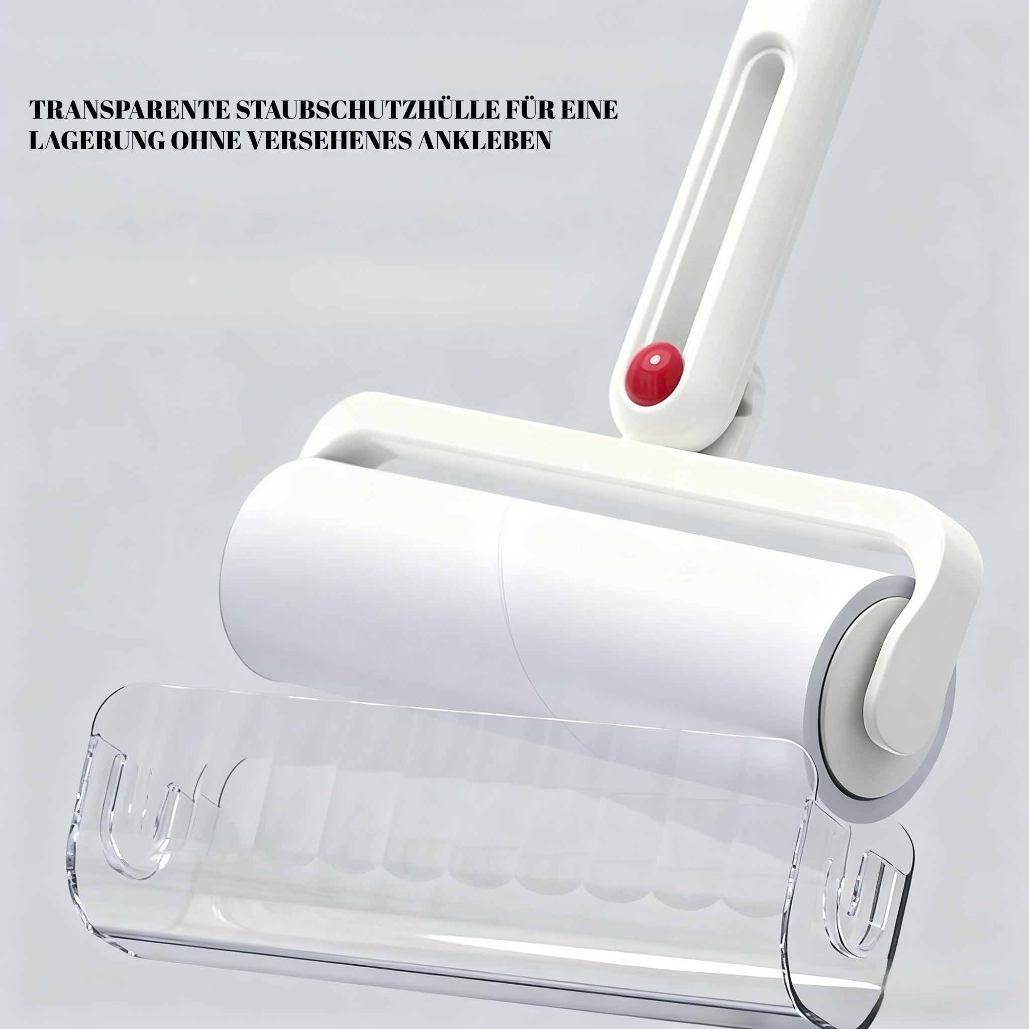 Fusselroller wird auf Sofa verwendet