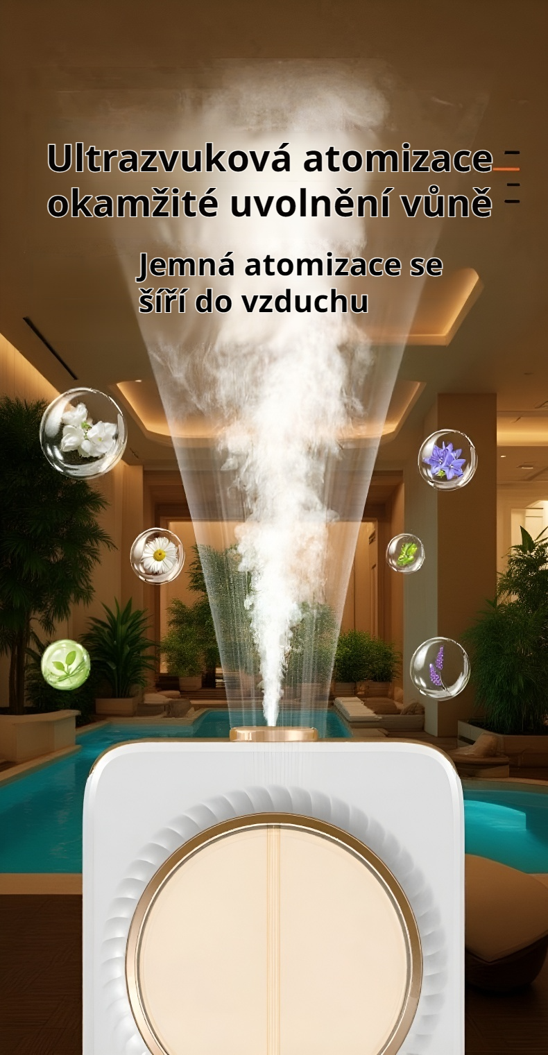 Inteligentní aroma difuzér s nastavitelnou vůní
