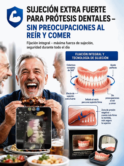 Estuche portátil para dentaduras postizas