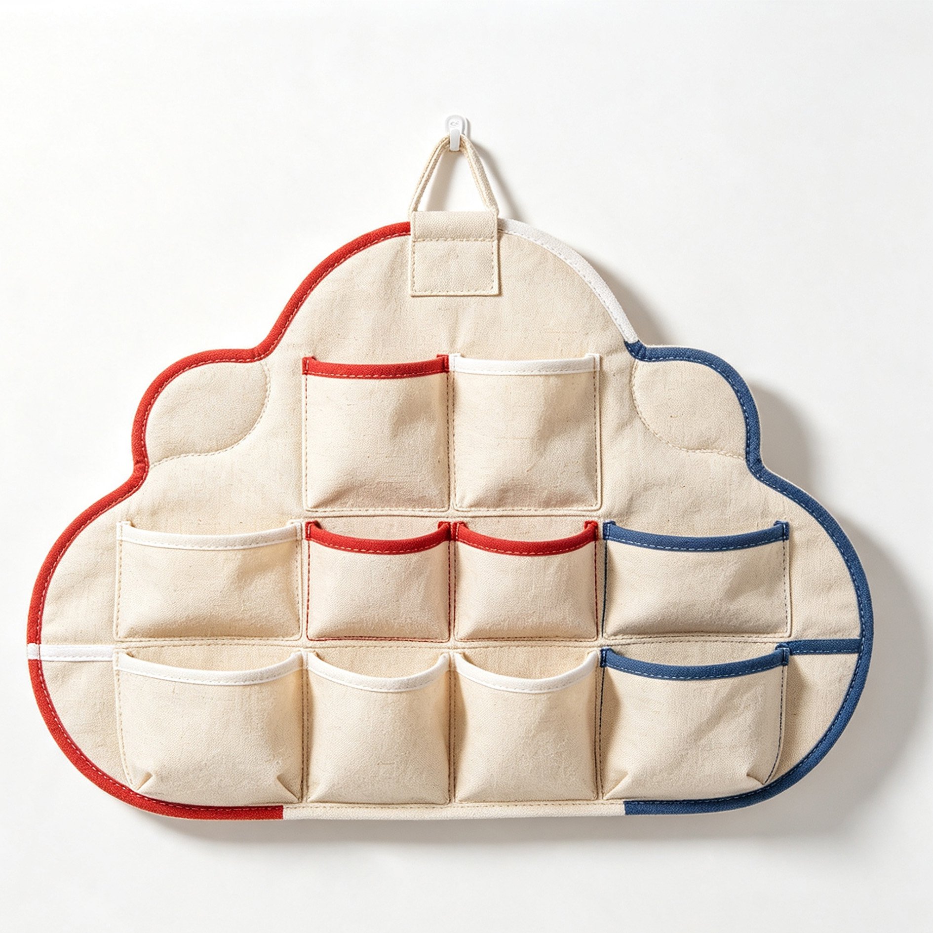 Durable hanging storage bag with multiple pockets