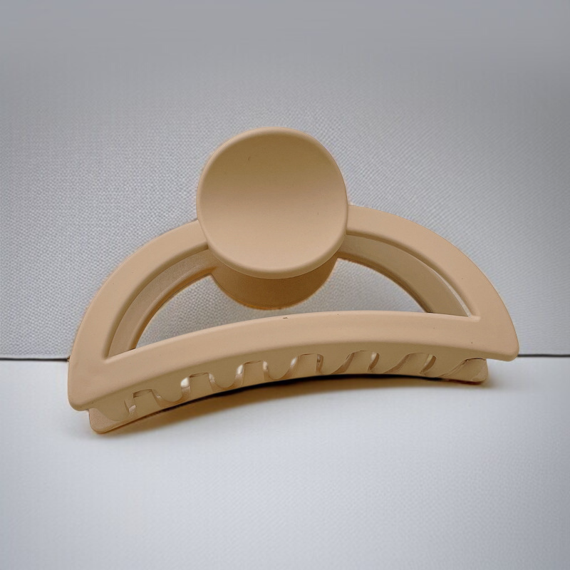 Chic frosted hair clip holding hair in place