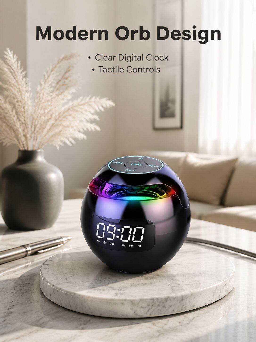Mini Portable Bluetooth Speaker Home PlugIn Home Orb