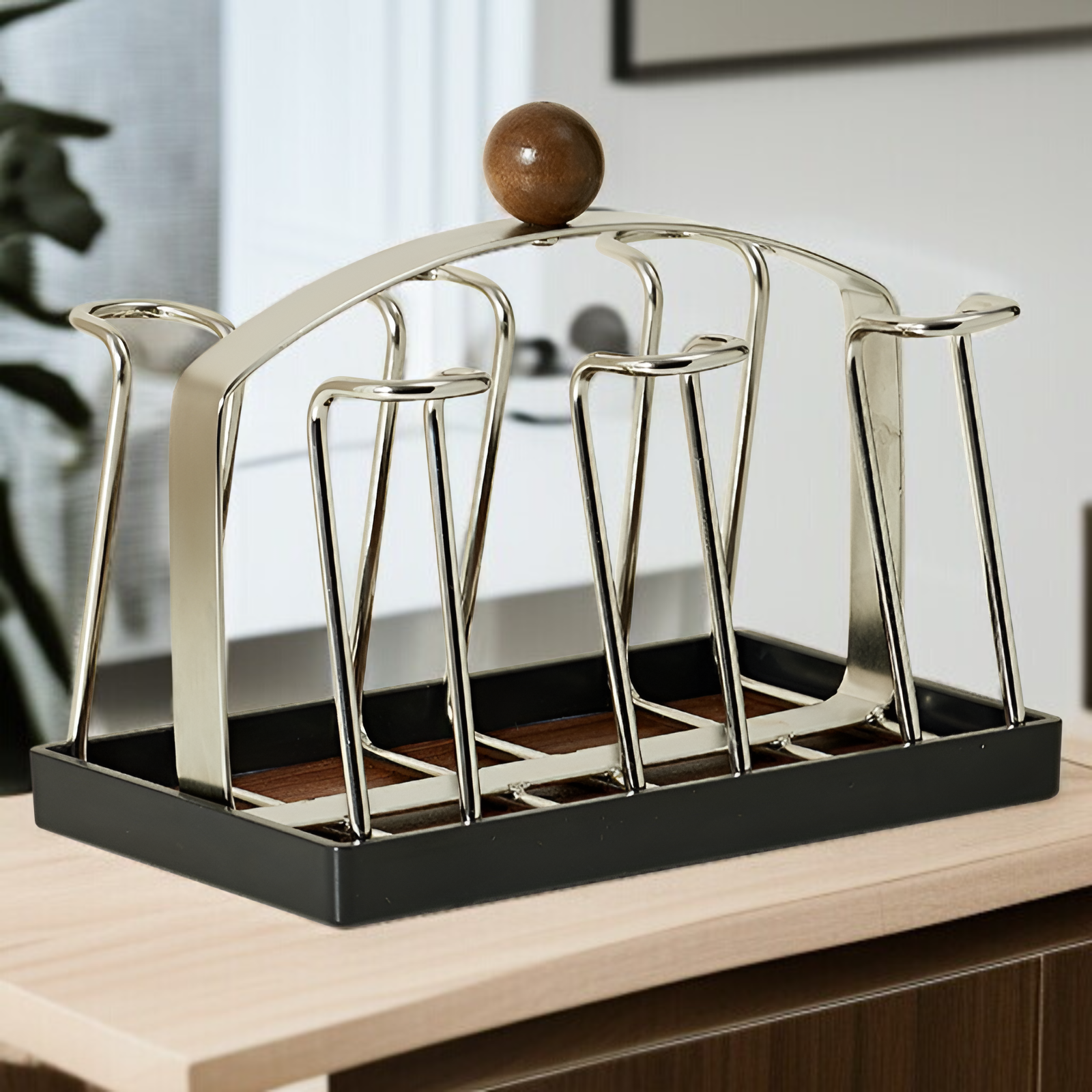 ステンレス製カップラック、カップ排水ラック、ダイニングテーブルカウンタートップ、ウォーターカップ、コーヒーカップ収納ラック、サイドボード収納ラック