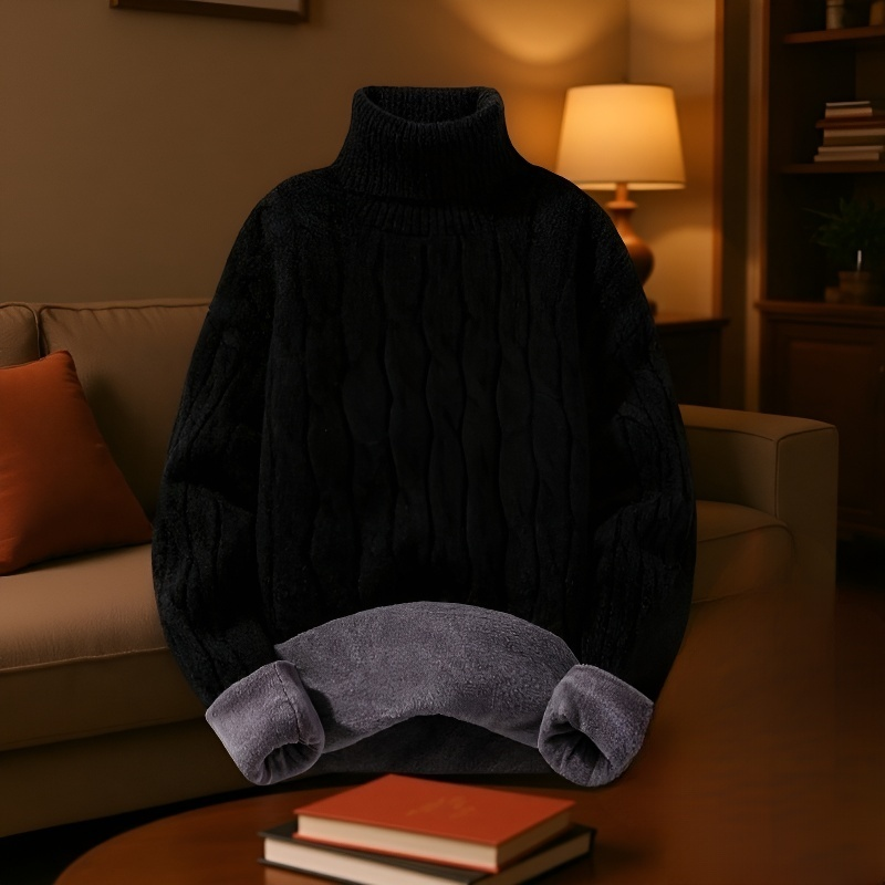 Suéter de punto de algodón para jóvenes hombres