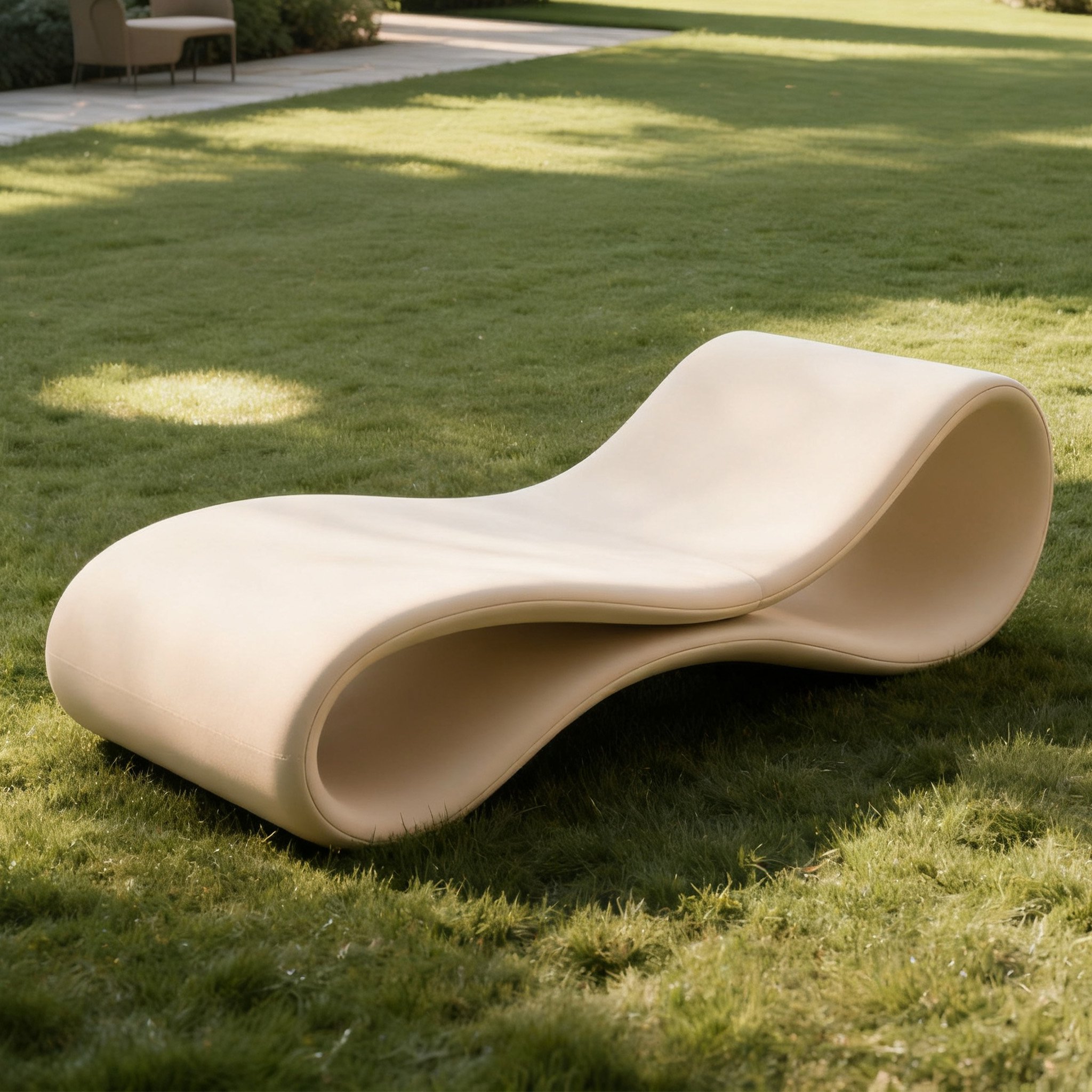 모던 글라스파이버 릴렉스 체어 전체 이미지