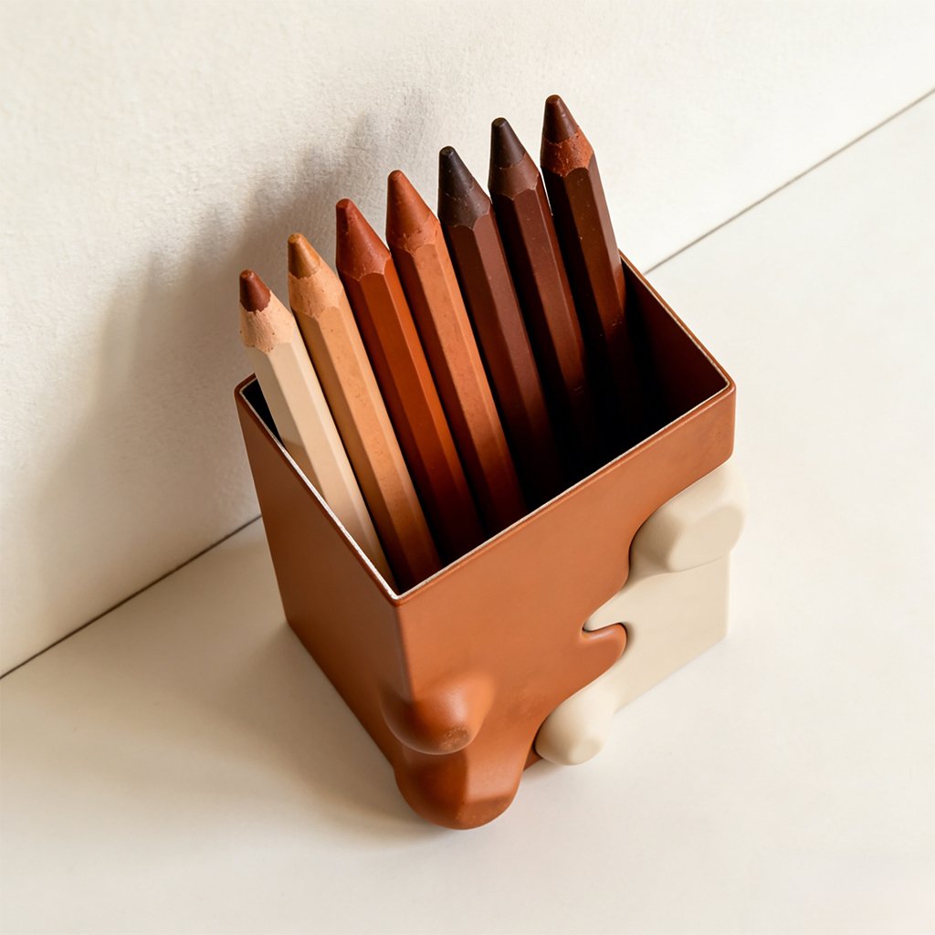 창의적인 필통 세트 4개 전체 이미지