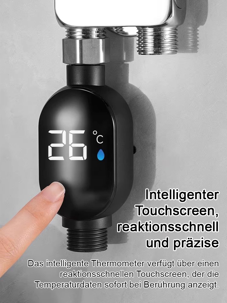 Intelligentes Duschthermometer mit wasserdichter Anzeige