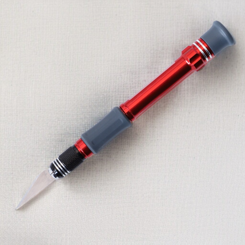 ハンドモデル彫刻ペン フルメタル・ワイドブレード・カッティングナイフ 手彫り工具セット