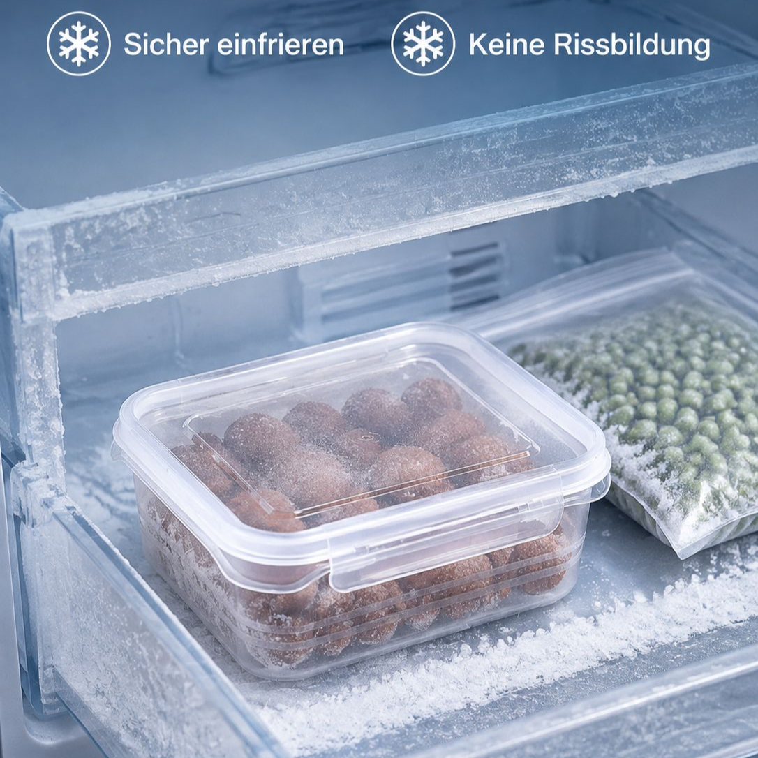 Lebensmittelechte PP Frischhaltebox, Aufbewahrungsbox für Kühlschrank und Küche