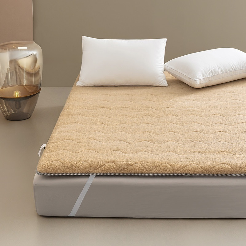 Colchón de felpa de cordero gruesa y cálida