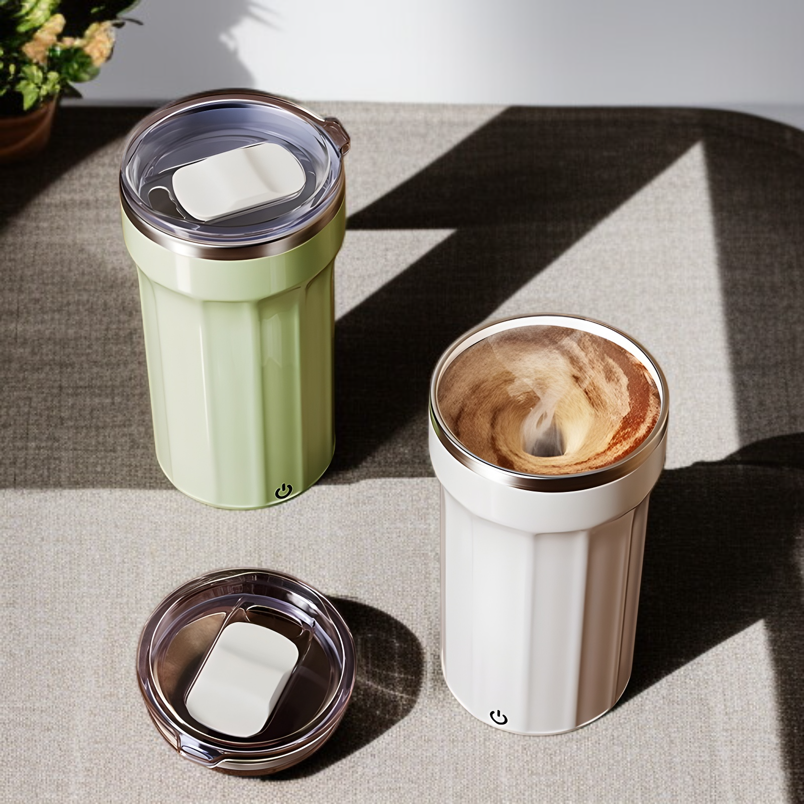 고급 커피 전동 머그 사무실 가정용 보온 보냉 휴대용 컵
