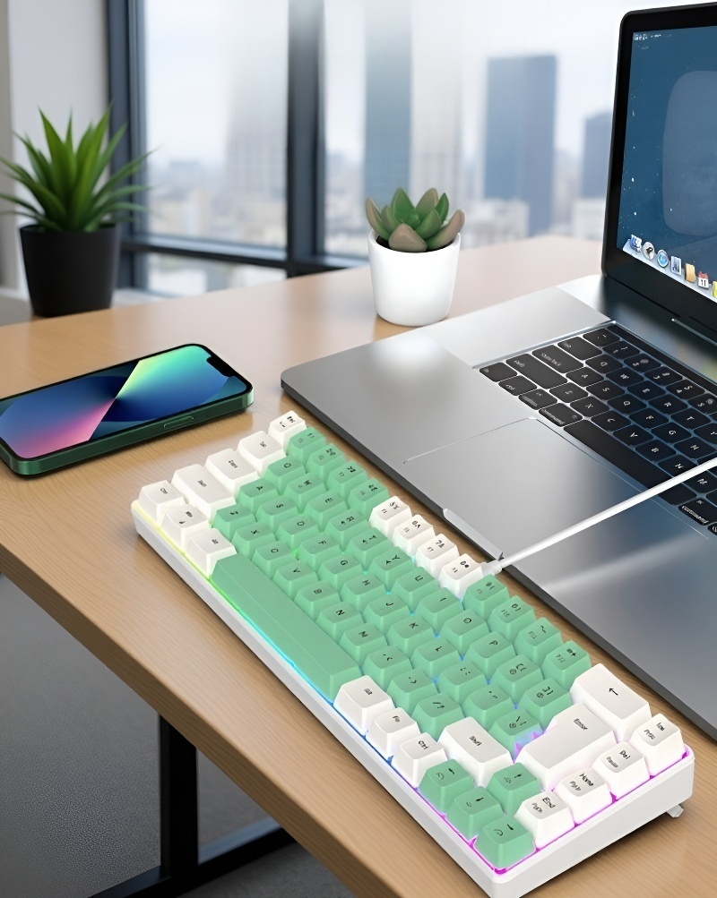 プロゲーマー使用の光るキーボード