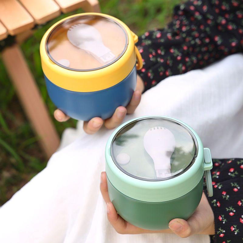 Spezielle Baby-Reisschüssel-Set, Mikrowellengeschirr, nicht faltbar, tragbar