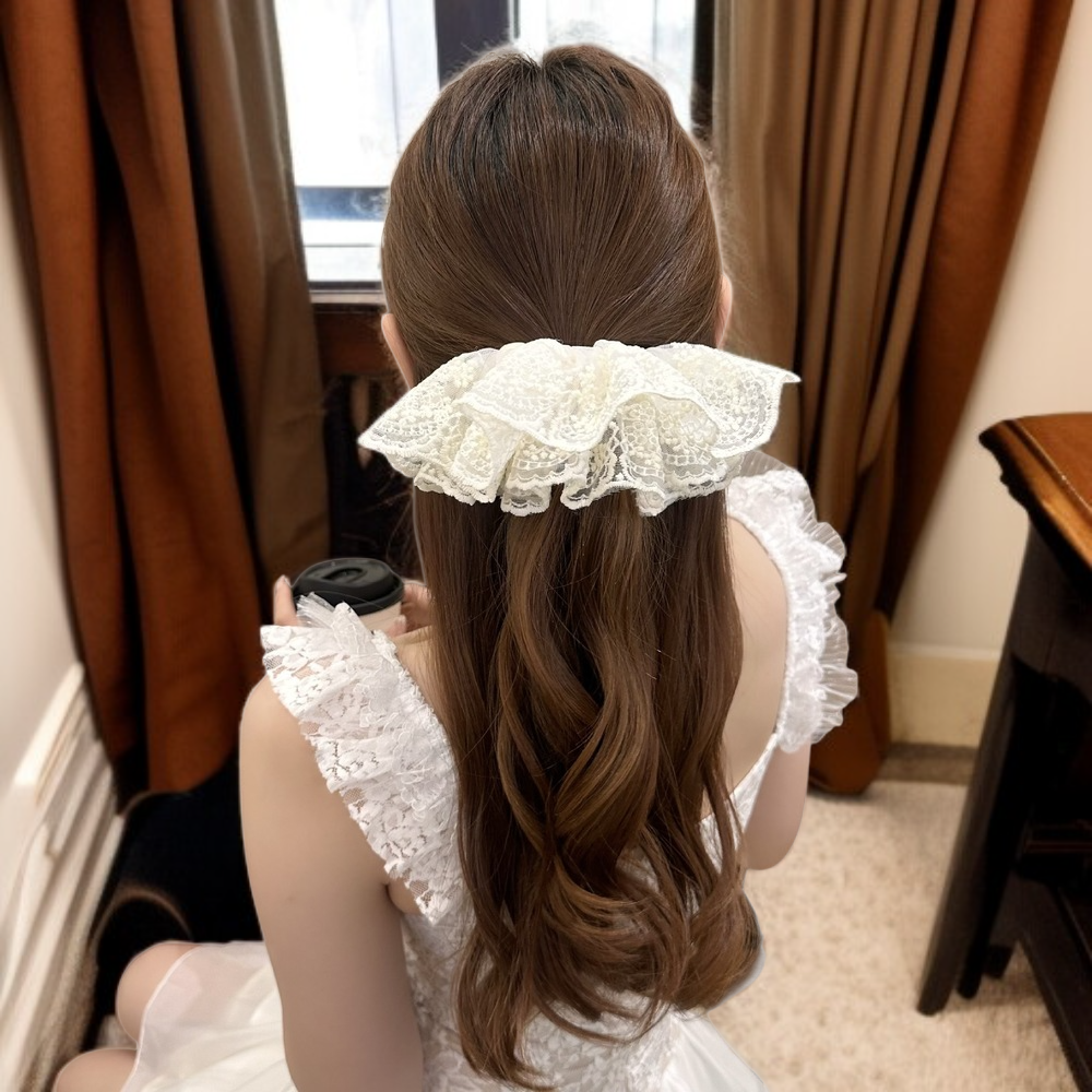 二重レーススウィートヘアバンド