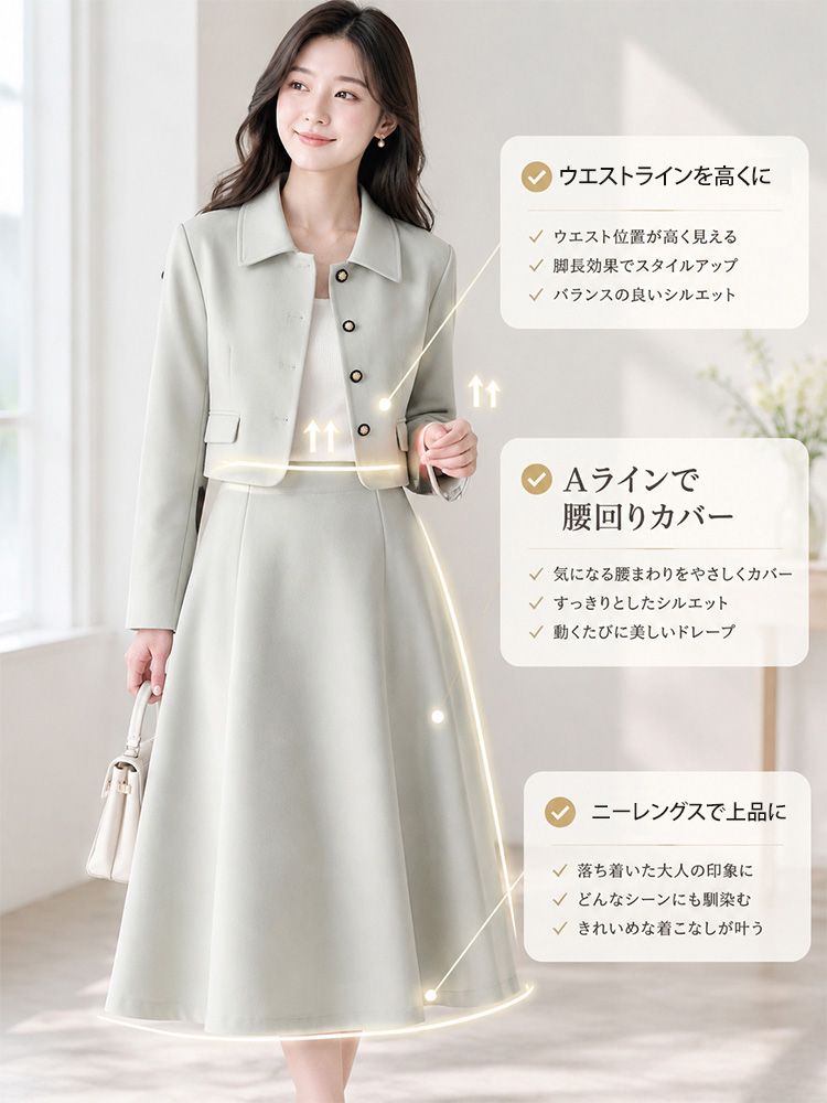 Monolly 通勤美シルエットスーツ | 伝説のモデリスト監修・着痩せ・ストレスフリー
