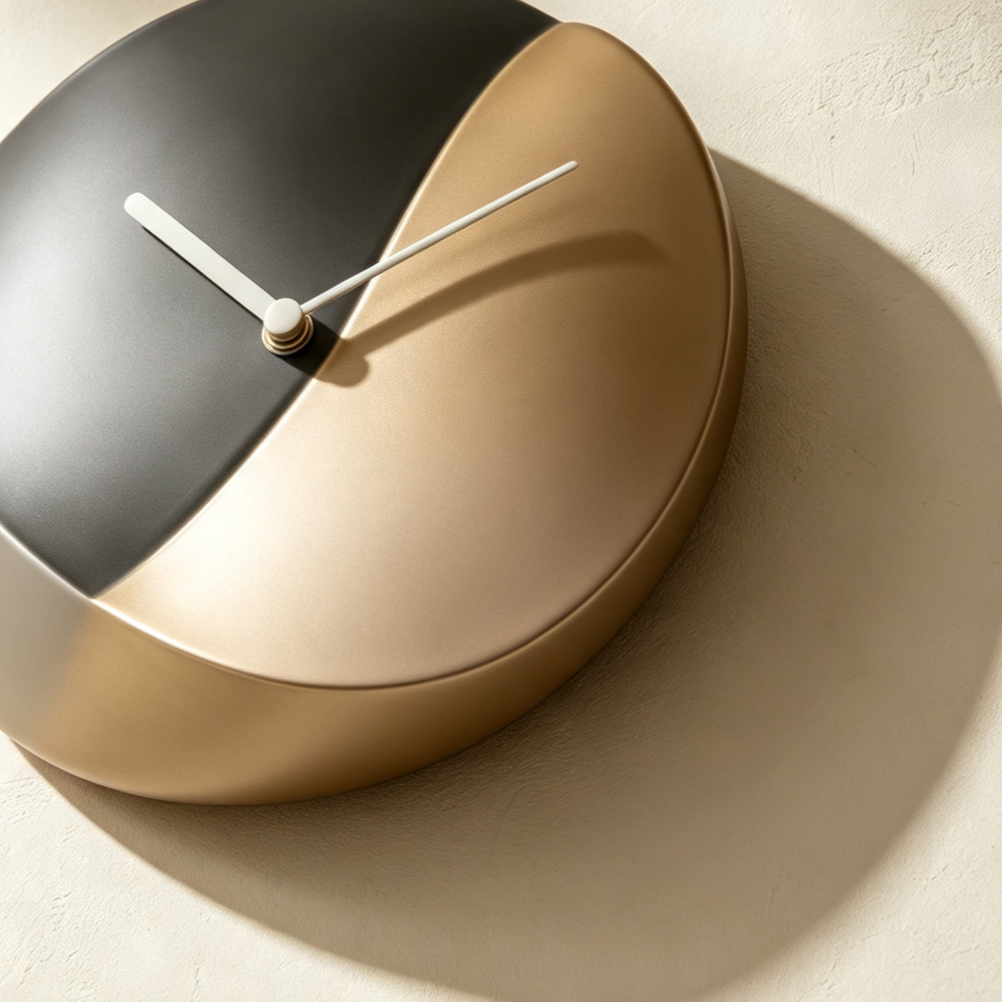 Color-blocked wall clock