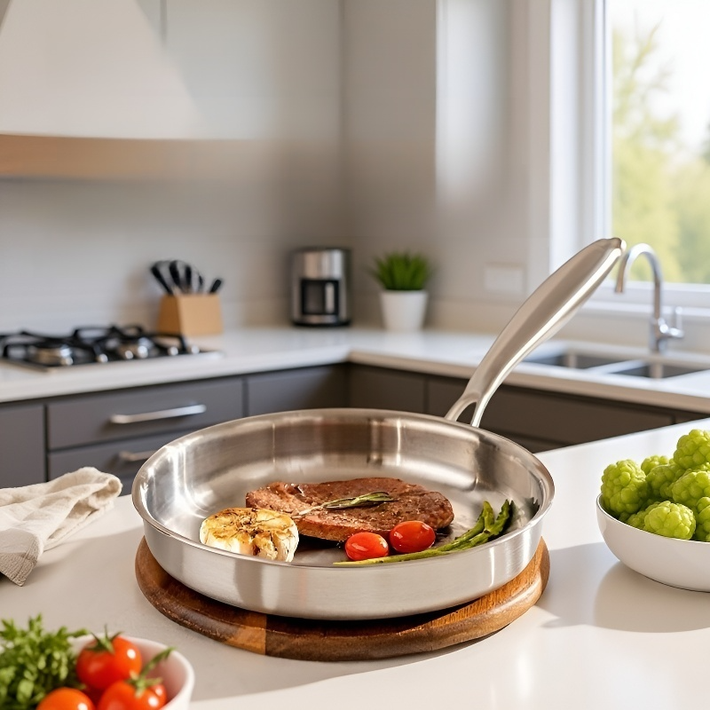 Háromrétegű vastagított acél indukciós főzőedény