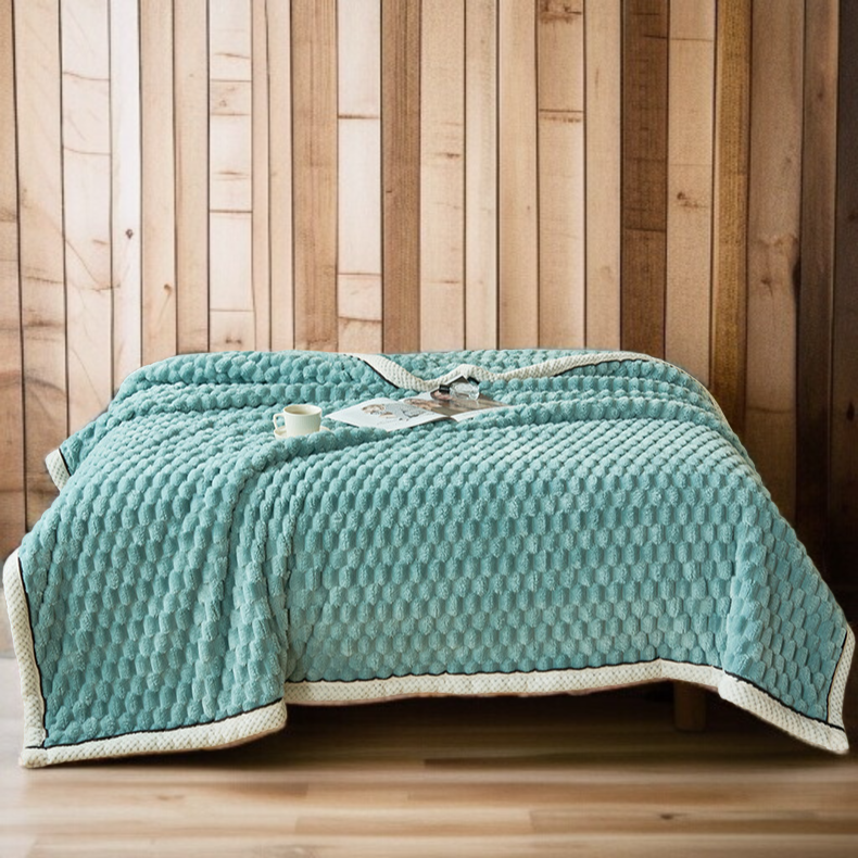 양면 사용 가능한 벨벳 우유 담요