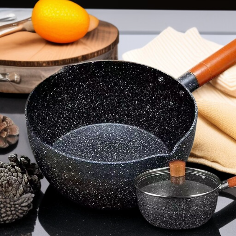 기숙사 일본식 스노우팬 인덕션 아기 이유식 붙지 않는 냄비 맥반석 컬러 라면팬 후라이팬
