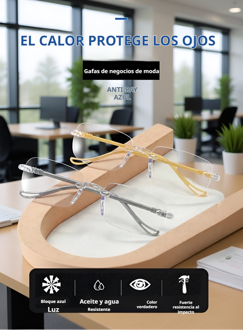 Diseño moderno de gafas para mayores