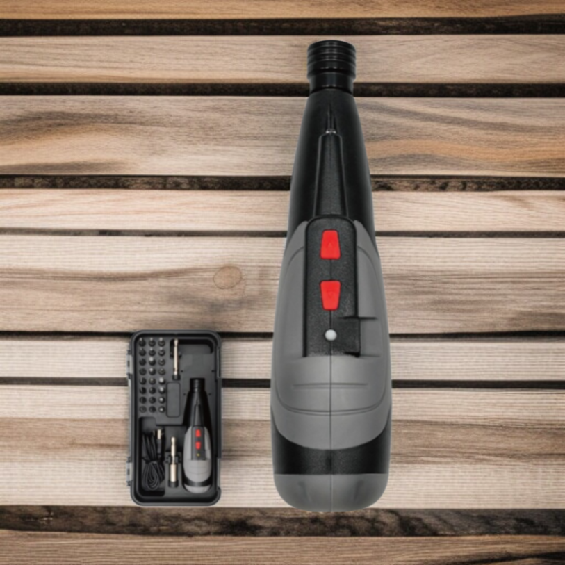 電動ドライバー 小型 充電式 四角/六角/星型 電動ドリル 27点ビットセット 延長ロッド付き 手動使用/トルク3段階/正逆切り替えドライバー LEDライト 小型 DIY ツール 家庭用/DIY/家具