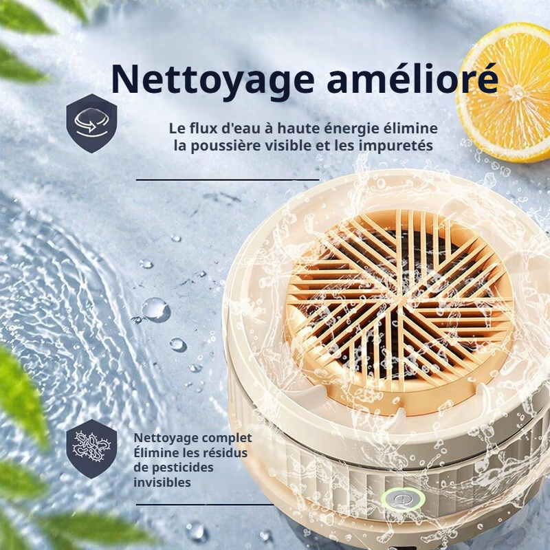 Nettoyeur multifonction électrique sans fil pour fruits et légumes