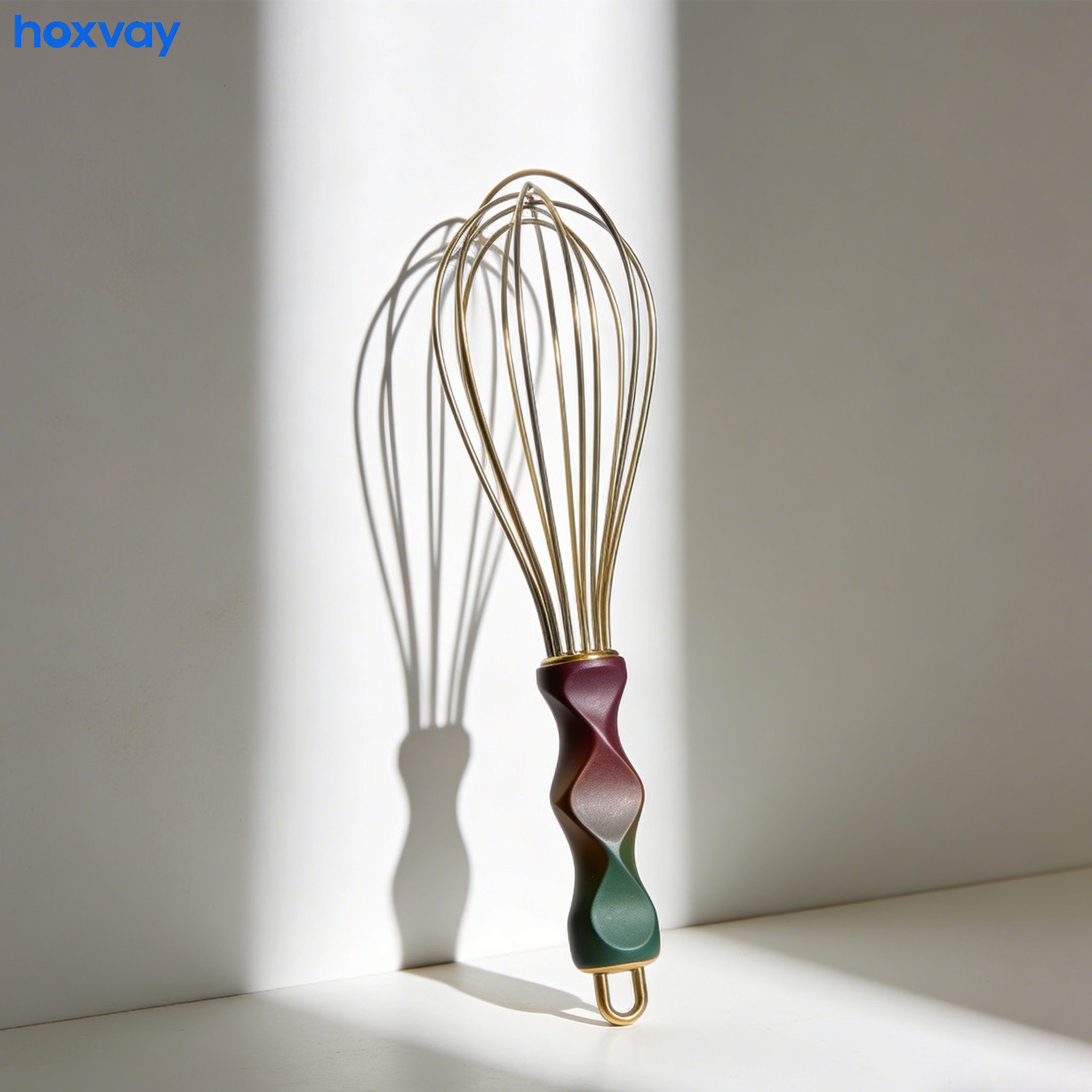 Manual stainless steel egg beaters (pack of 2)