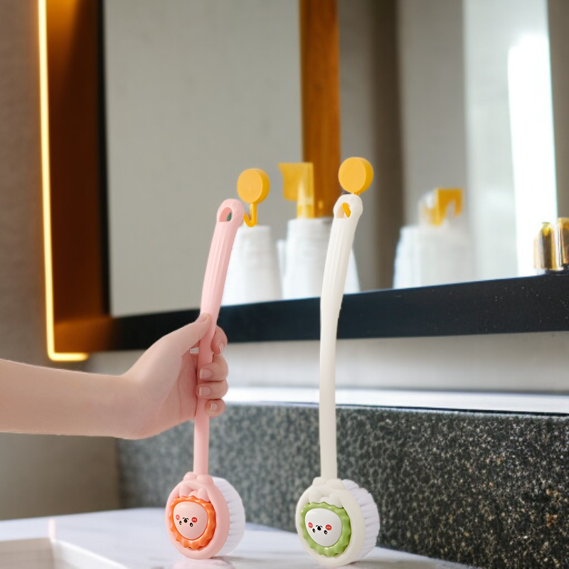 Babyrücken-Reinigungsbürste, Kinder-Badebürste, weiche Borsten