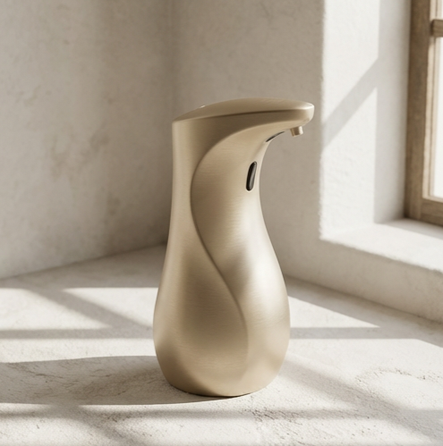 Bezdotykový dávkovač mýdla v koupelně