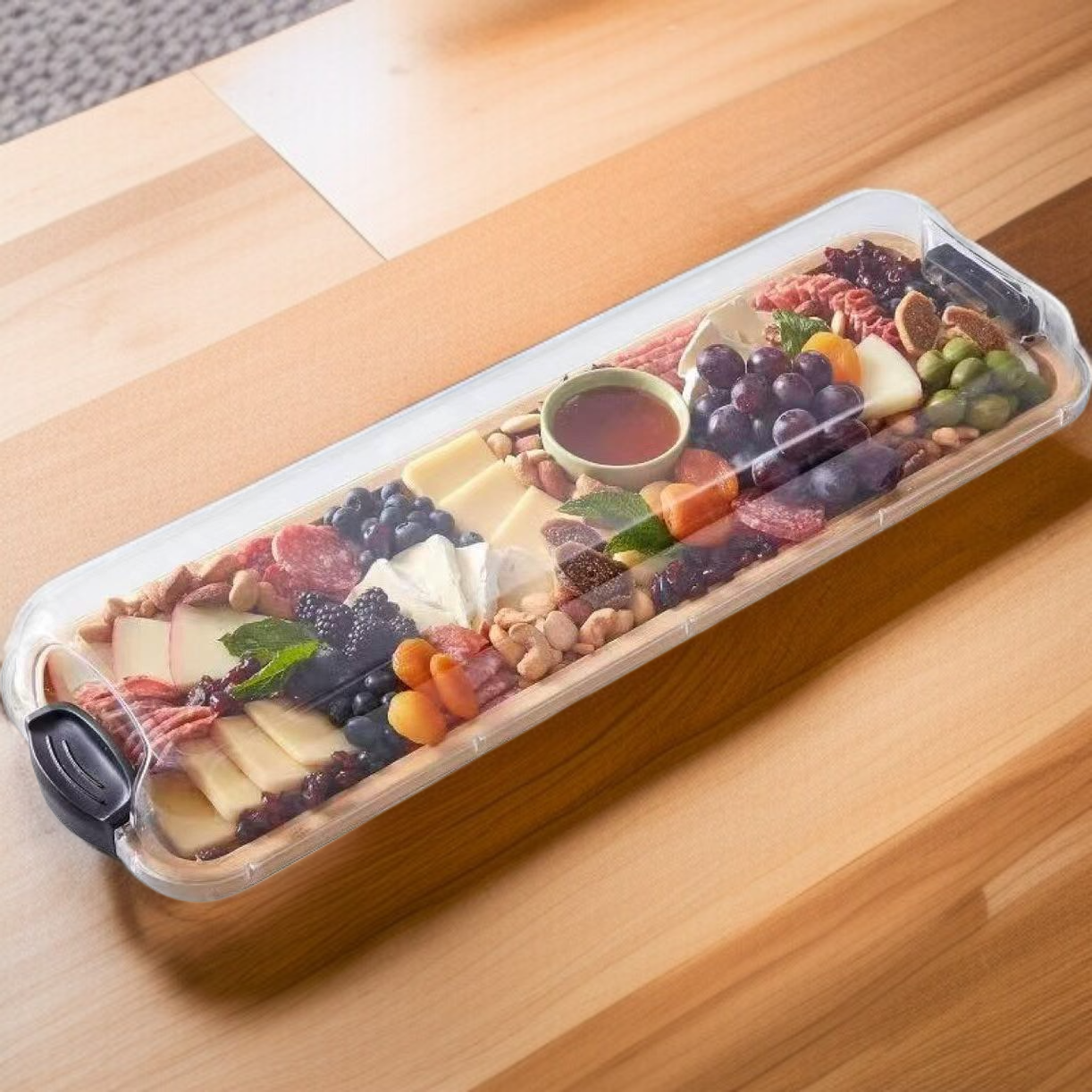 실목 벨트 덮개 목재 트레이