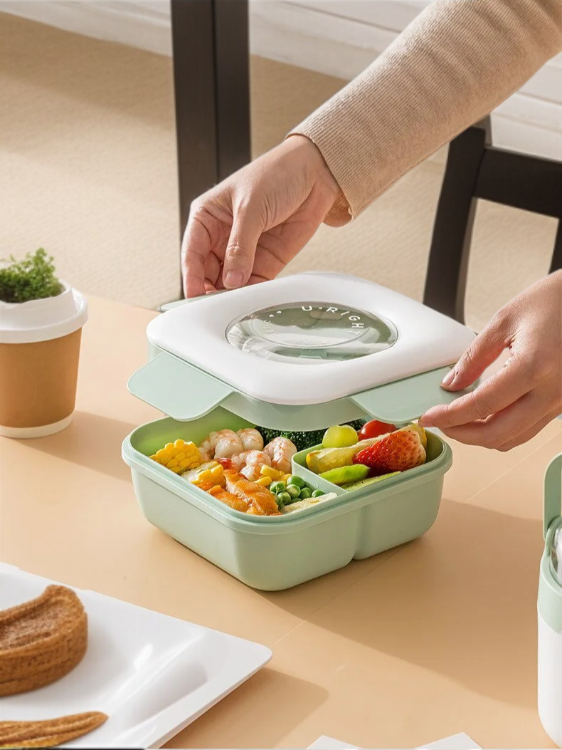 高品質プラスチック製ランチボックス全体画像