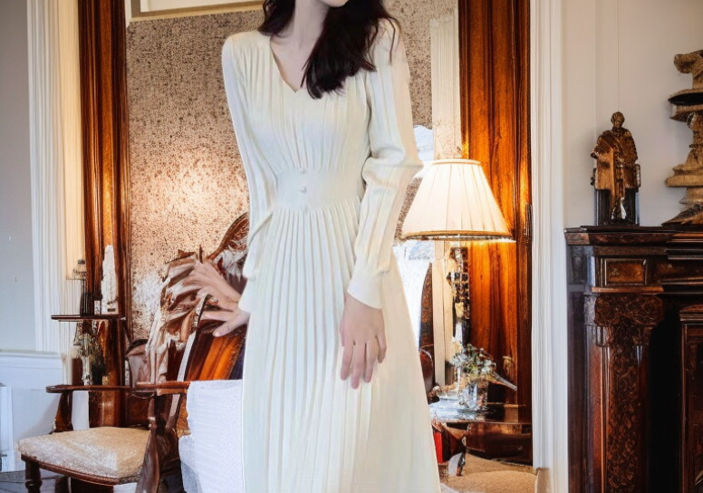 暖かいニット生地のレディーススカート