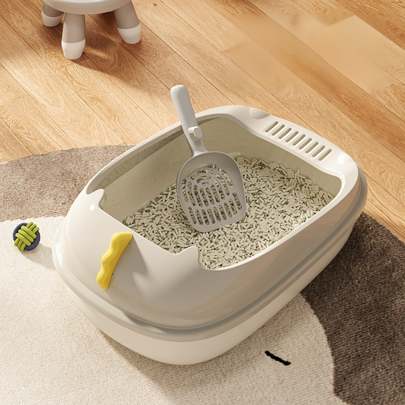 Splashproof Semiclosed Cat Litter Box