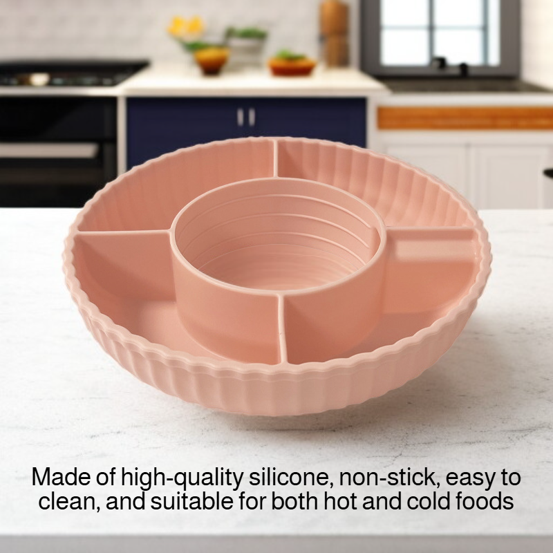 Silicone snack plate