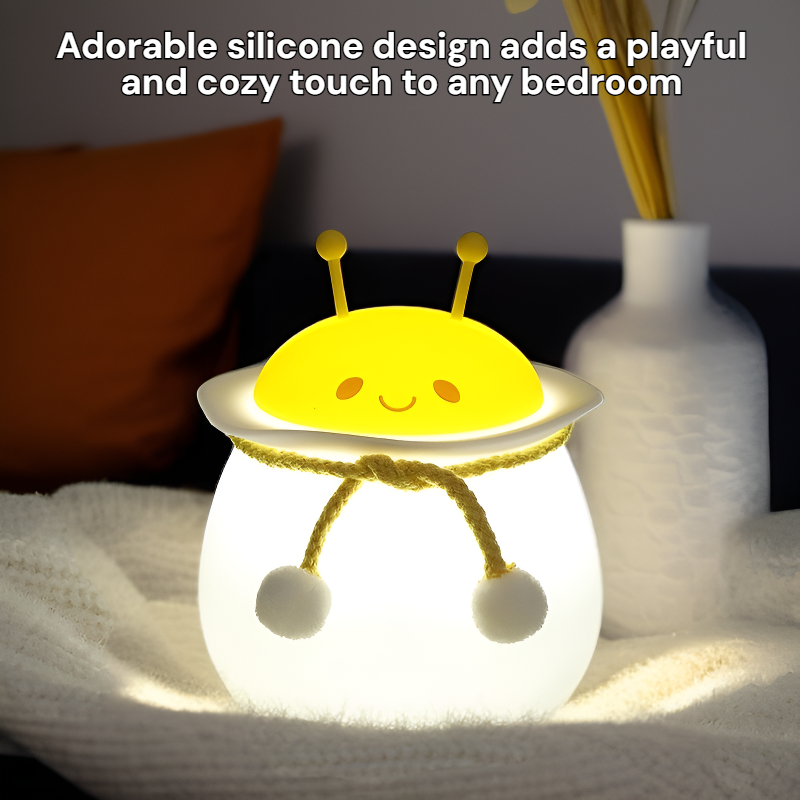 Cute Silicone Voice Control Bedside Ambient Night Light