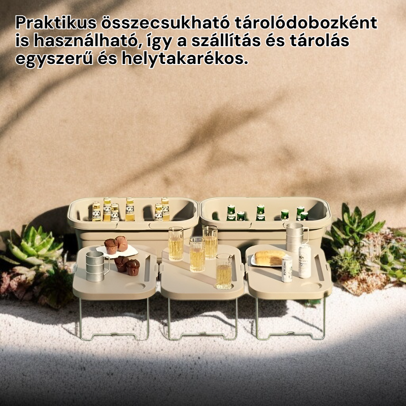 Kedvező árú hordozható összecsukható piknik asztal teljes készlet